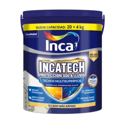 Incatech Techos Membrana Líquida Inca 24Kgs Multisuperficies