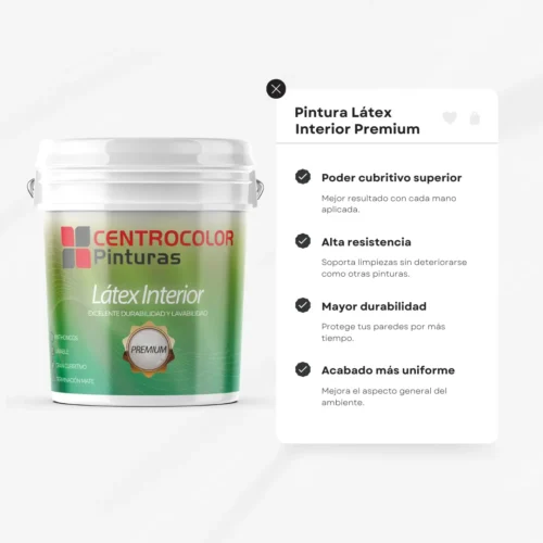 Pintura Antihongos Lavable Premium 18 L Centrocolor - Imagen 3