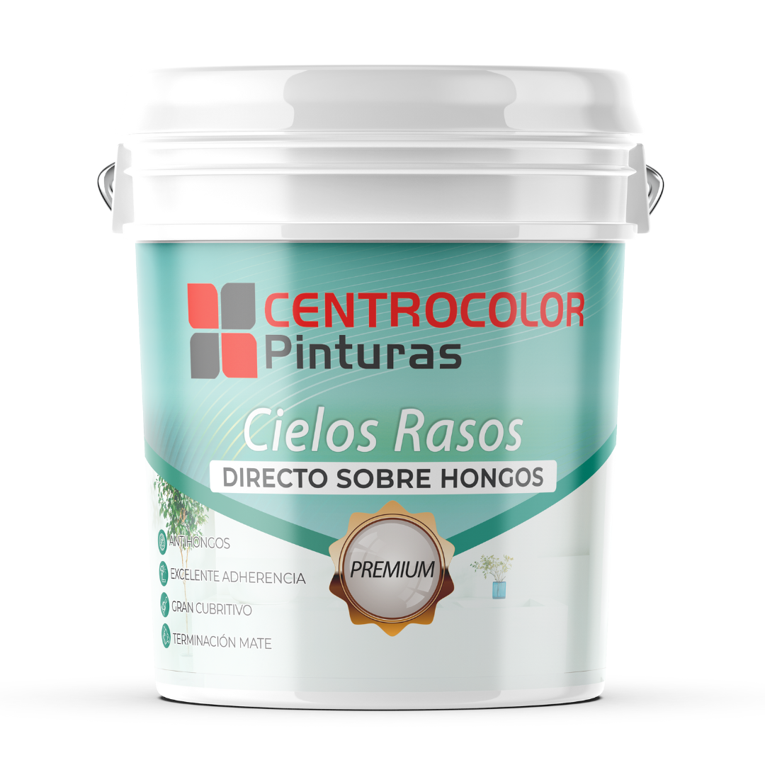 Pintura para Cielos Rasos Directo Sobre Hongos 4 L Centrocolor