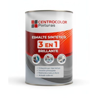 Esmalte Sintético 3 En 1 Brillante 4lt Antióxido Centrocolor Brillante